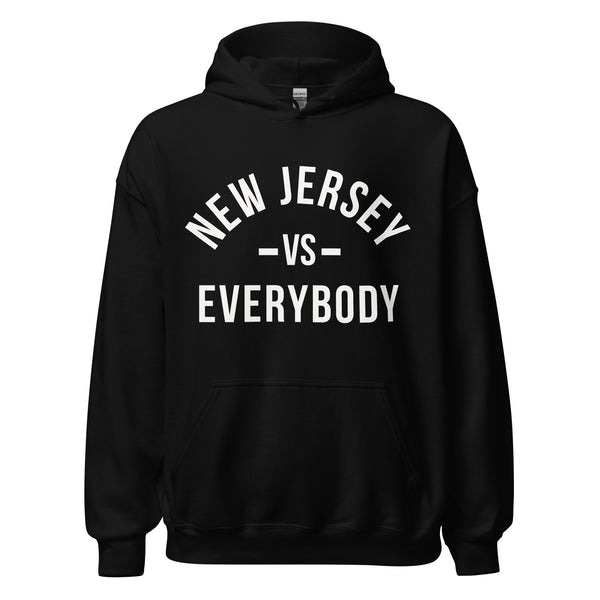 New Jersey Vs Everybody Black Unisex Hoodie