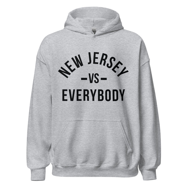 New Jersey vs Everybody Grey Unisex Hoodie