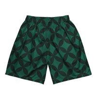 NJVSE green mesh shorts