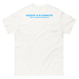 Gods Favorite NJ Resident (Back) White T-Shirt