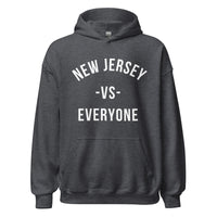 New Jersey vs Everyone Dark Grey Unisex Hoodie